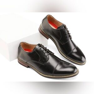 Bruno Marc Princewide-6 Moda Italy Classic Black Modern Oxford/wingtip NWT